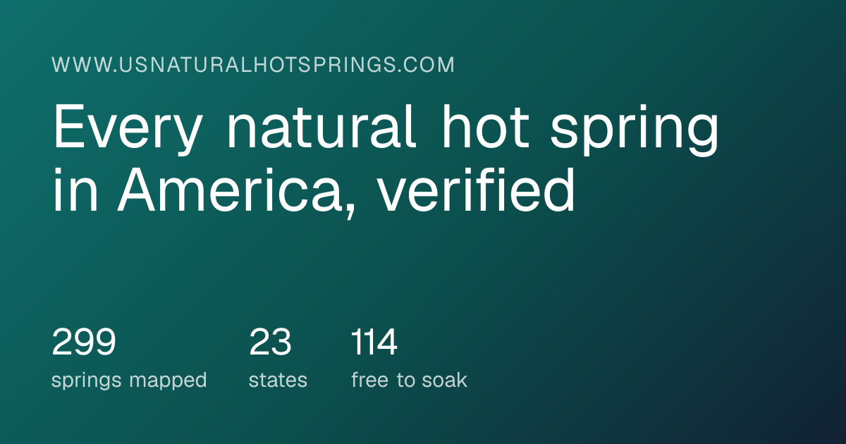 Washington hot springs: year-round soaks, and Sol Duc's…